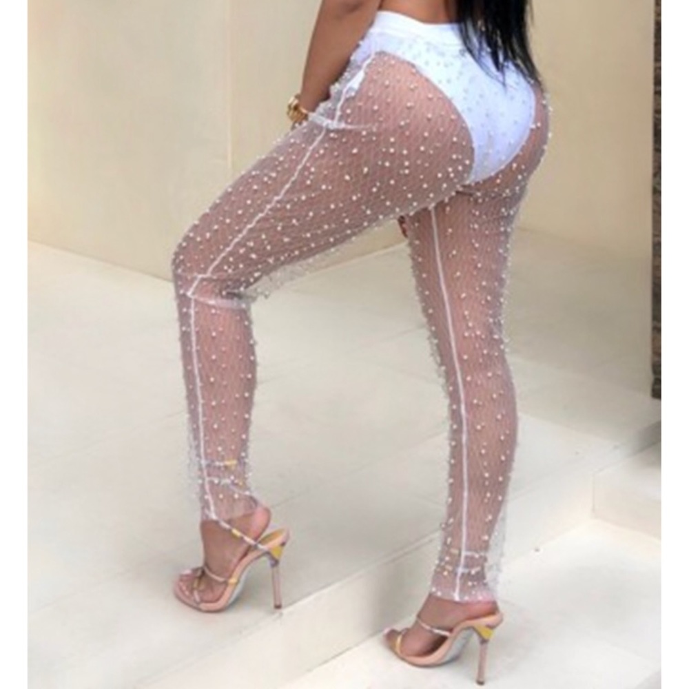Pearl Mesh Pants